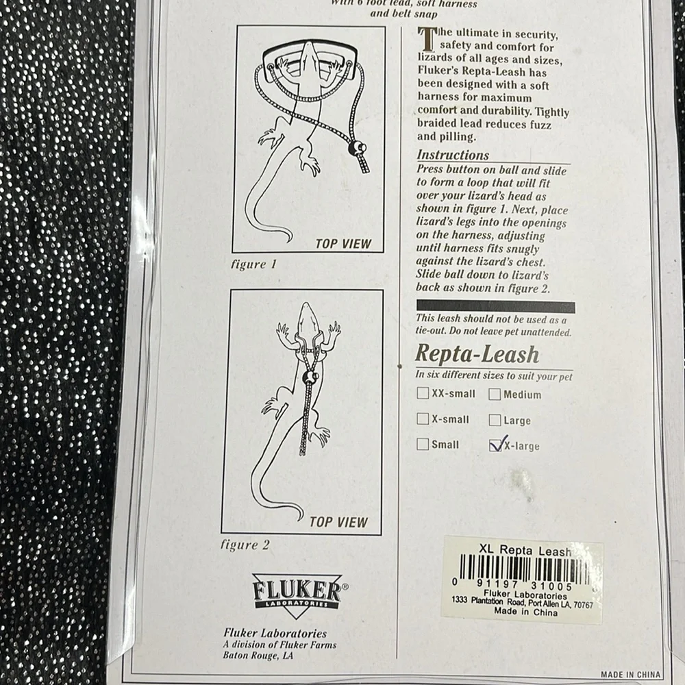 New Fluker’s 6 Foot Adjustable Repta-Leash XL